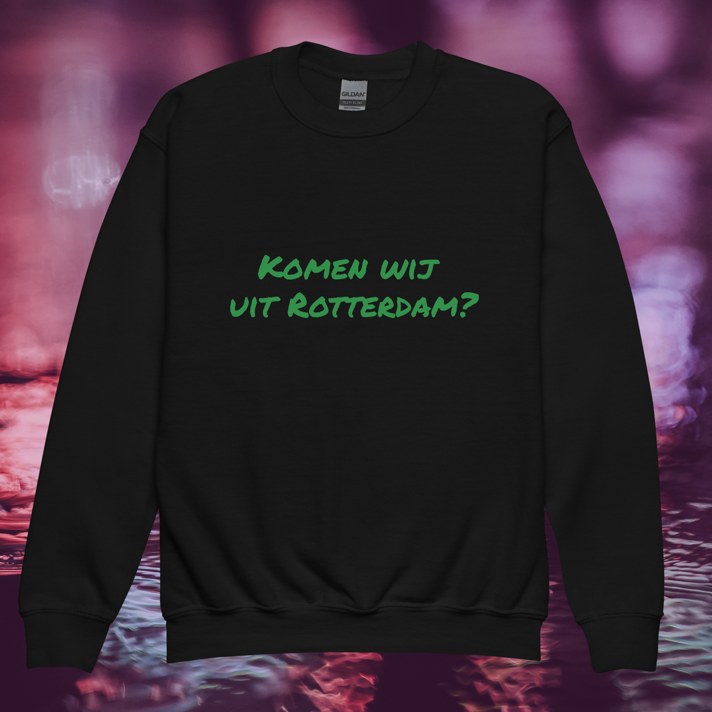 Komen wij uit Rotterdam!? 🟢⚪️🟢 Unisex Jeugd sweater