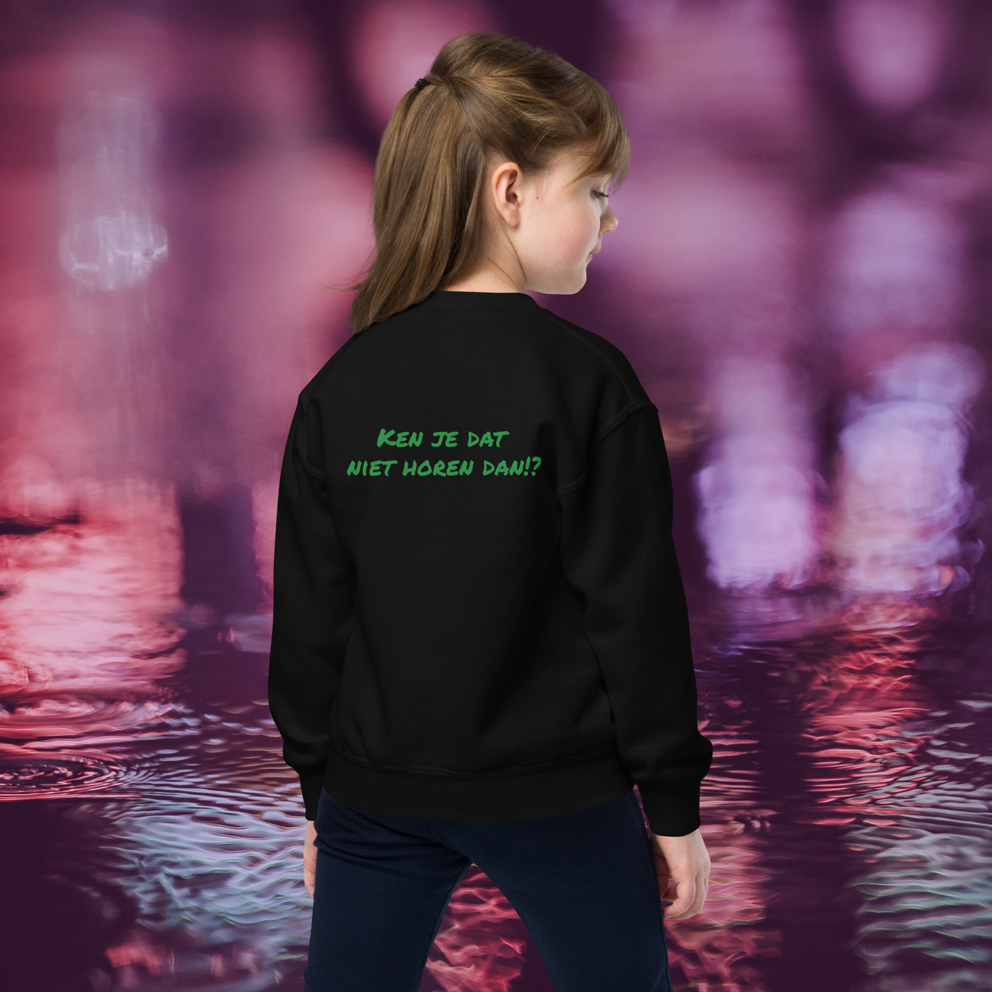 Komen wij uit Rotterdam!? 🟢⚪️🟢 Unisex Jeugd sweater