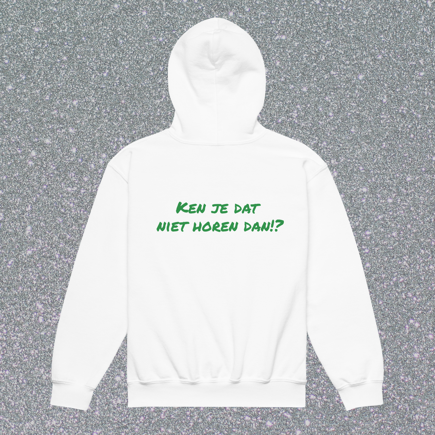 Komen wij uit Rotterdam!? 🟢⚪️🟢 Unisex Jeugd Hoodie