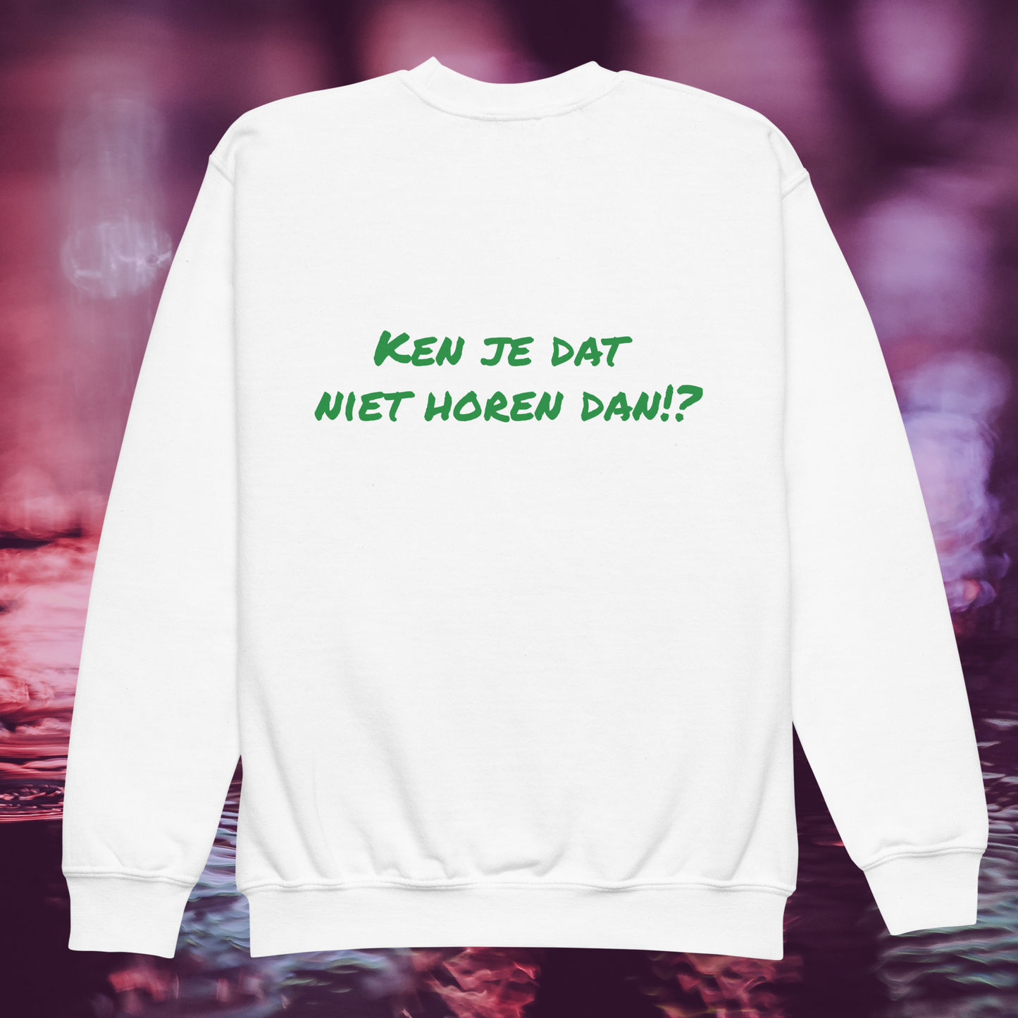 Komen wij uit Rotterdam!? 🟢⚪️🟢 Unisex Jeugd sweater