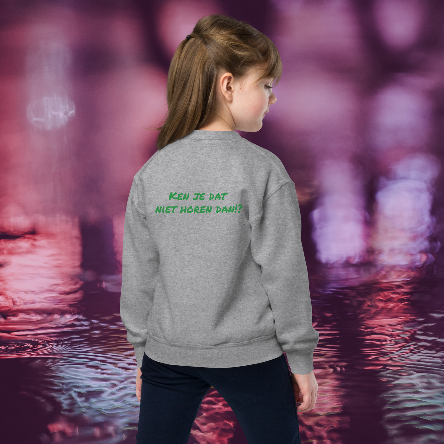 Komen wij uit Rotterdam!? 🟢⚪️🟢 Unisex Jeugd sweater