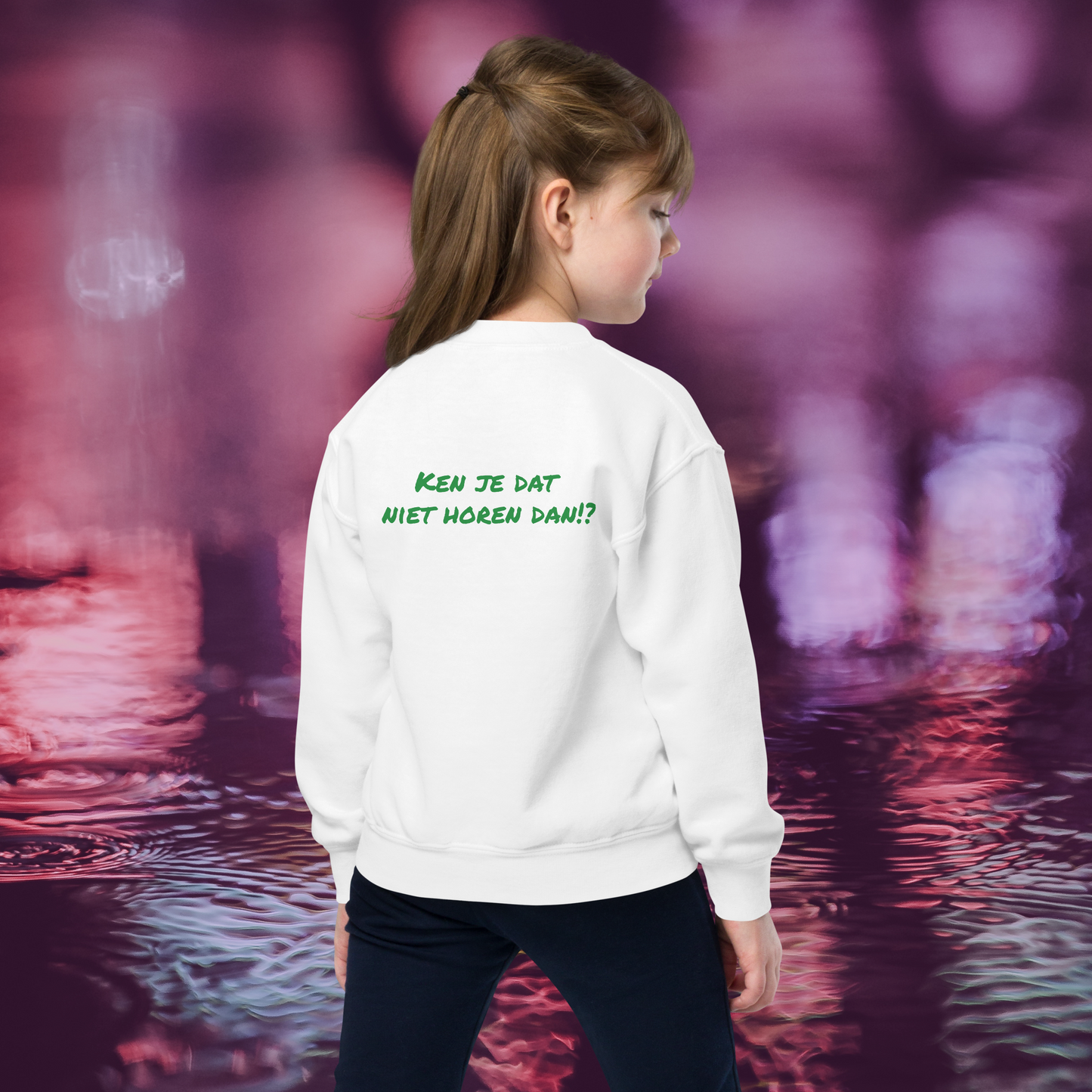 Komen wij uit Rotterdam!? 🟢⚪️🟢 Unisex Jeugd sweater