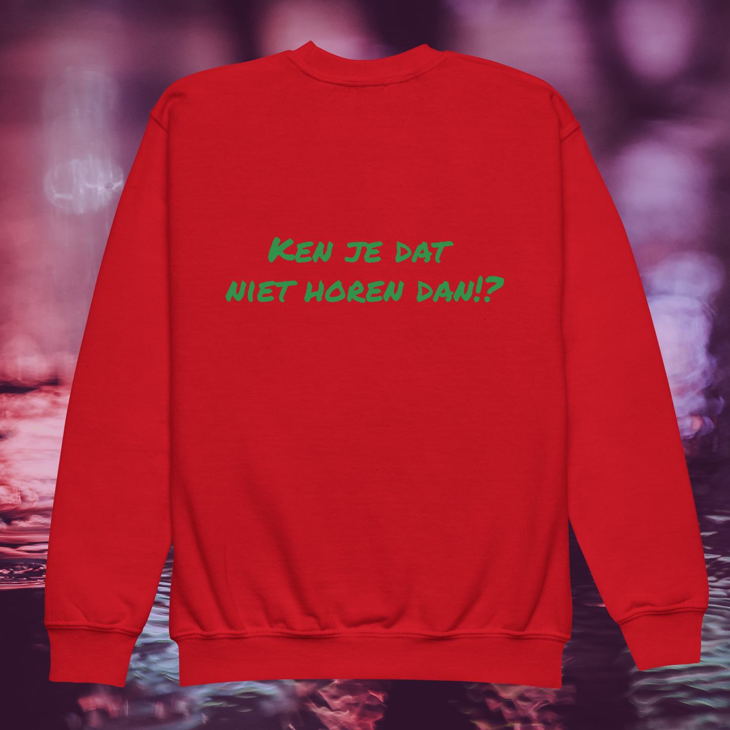 Komen wij uit Rotterdam!? 🟢⚪️🟢 Unisex Jeugd sweater