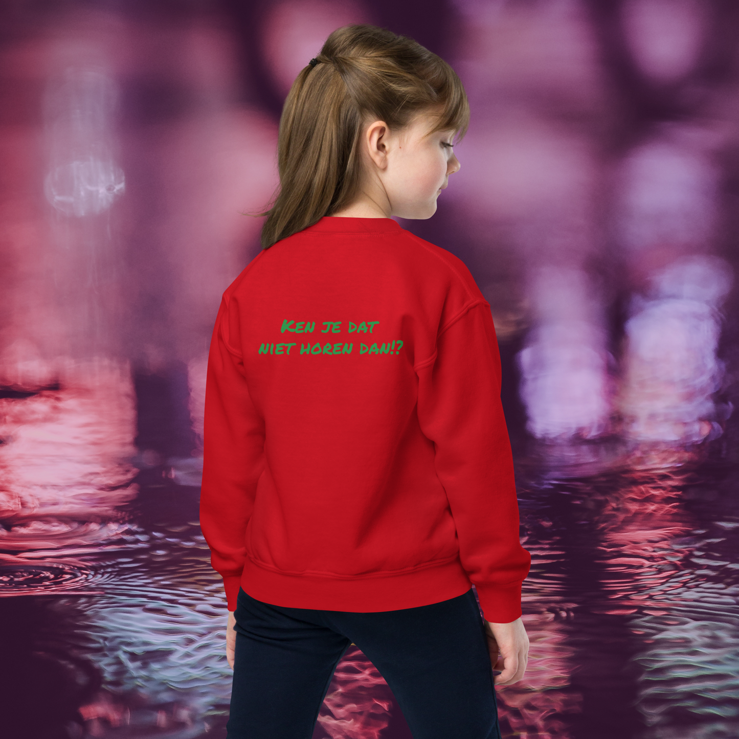 Komen wij uit Rotterdam!? 🟢⚪️🟢 Unisex Jeugd sweater