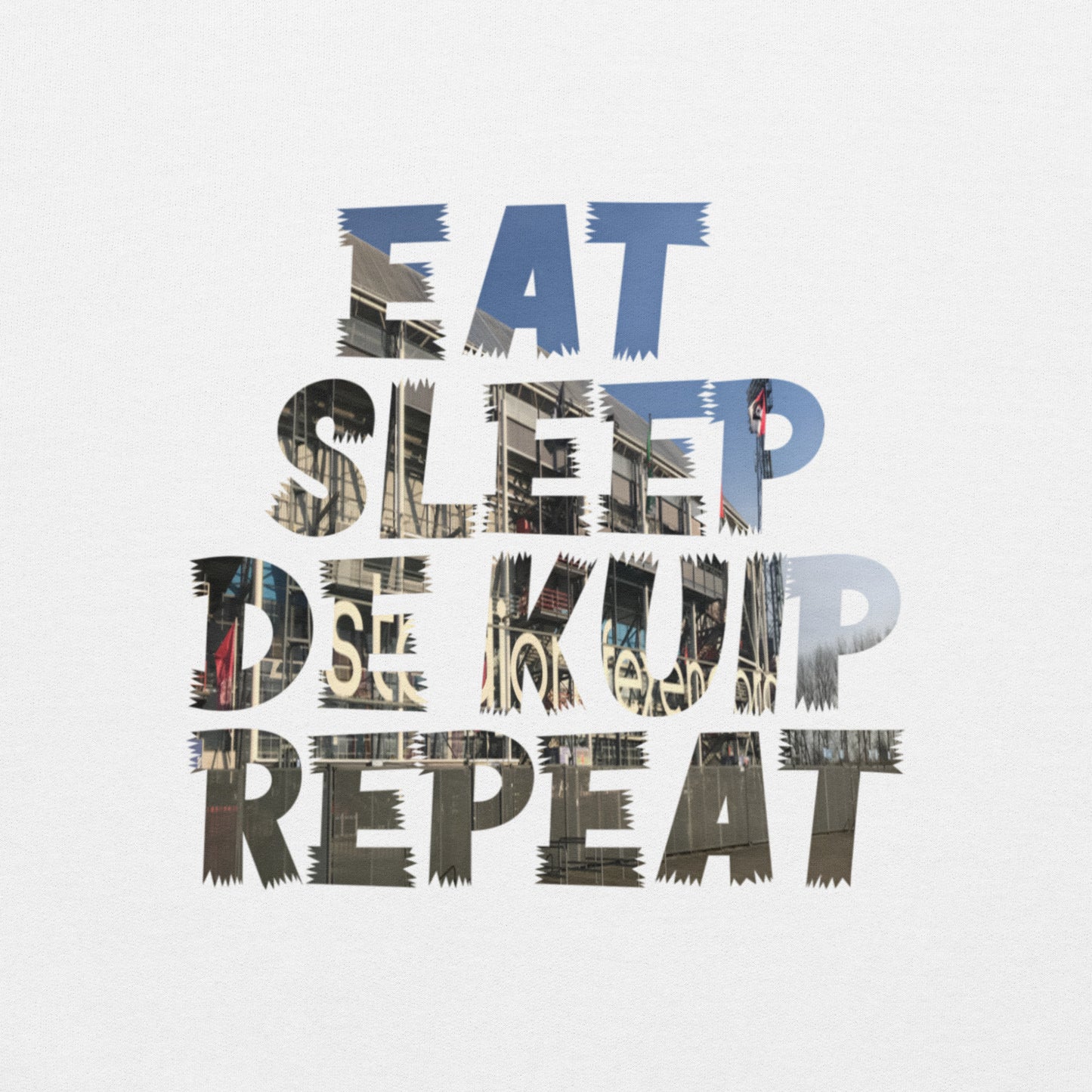 Eat Sleep De Kuip 🏟️ Repeat Unisex Hoodie