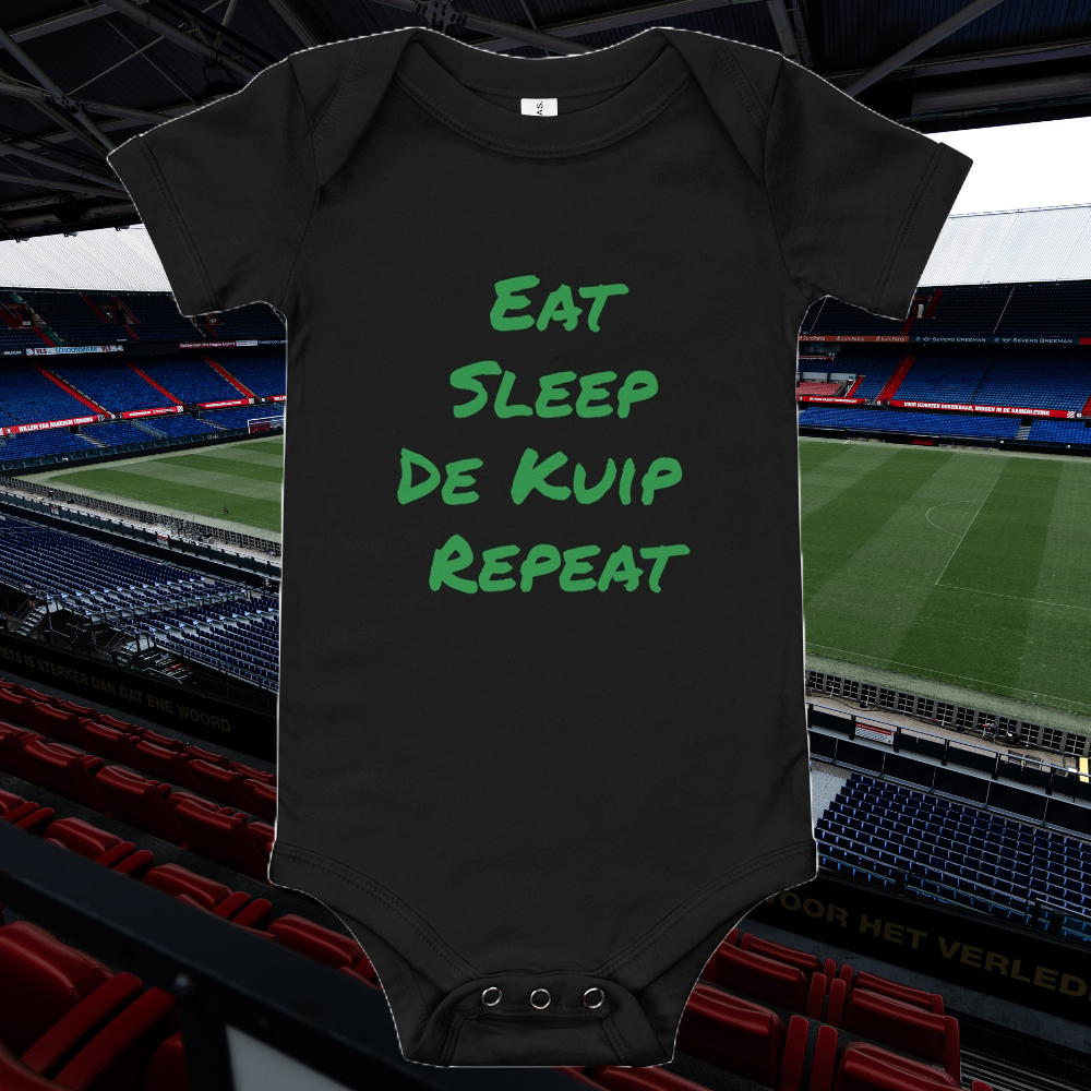 Eat Sleep De Kuip Repeat Unisex Romper