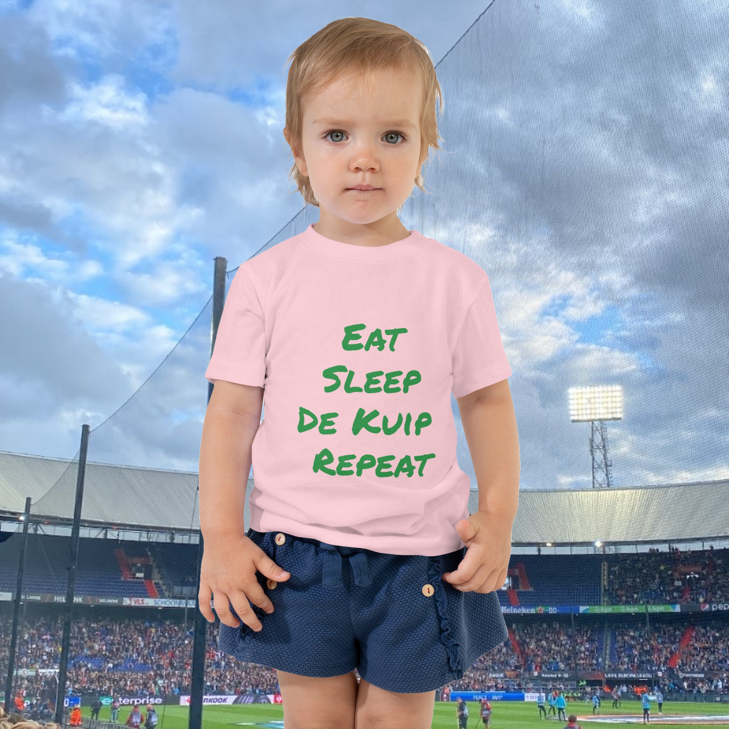 Eat Sleep De Kuip 🏟️ Repeat Unisex Peuter T-shirt